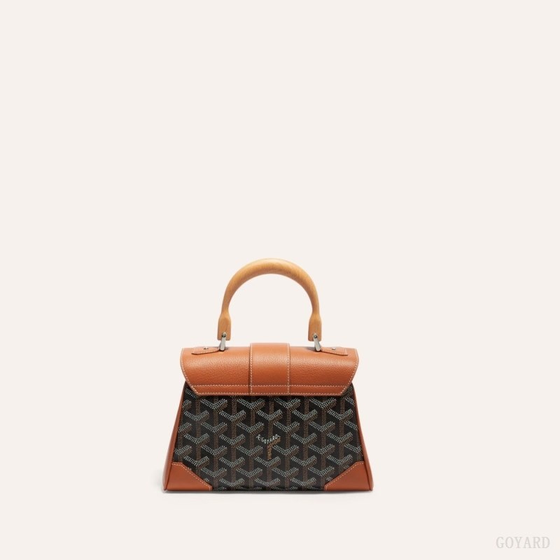 Goyard SAIGON SOUPLE MINI BAG Black / Brown | SFGH2202