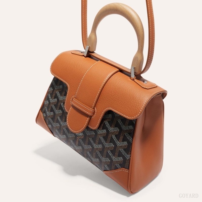 Goyard SAIGON SOUPLE MINI BAG Black / Brown | SFGH2202