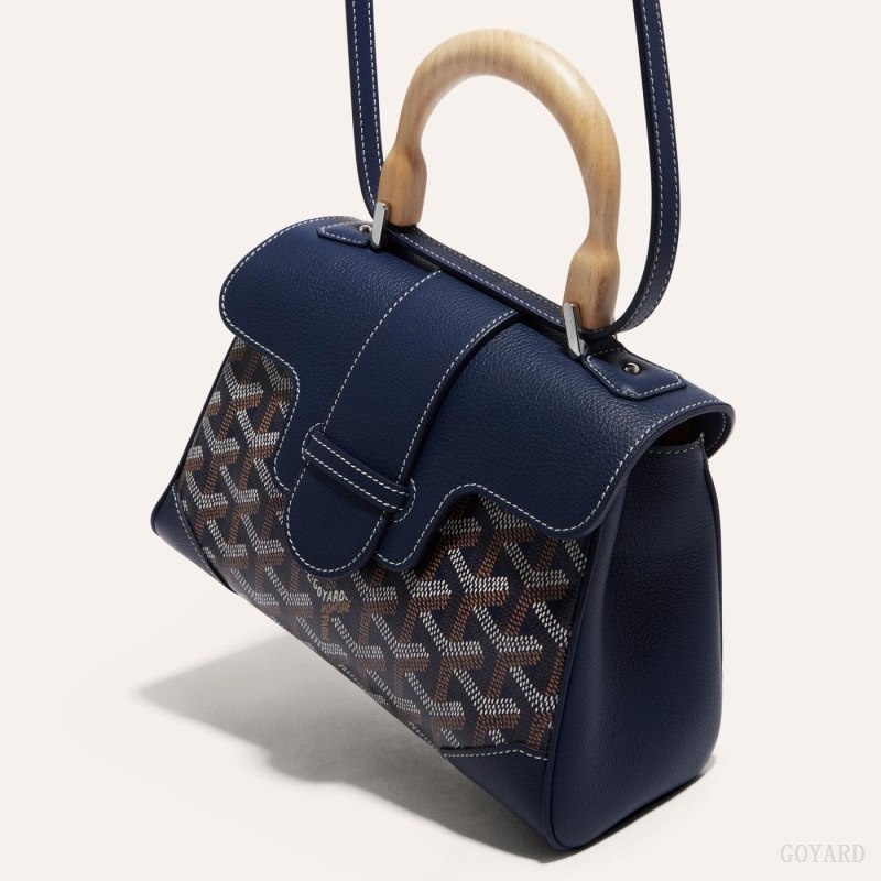 Goyard SAIGON SOUPLE MINI BAG Navy Blue | IKYQ6932