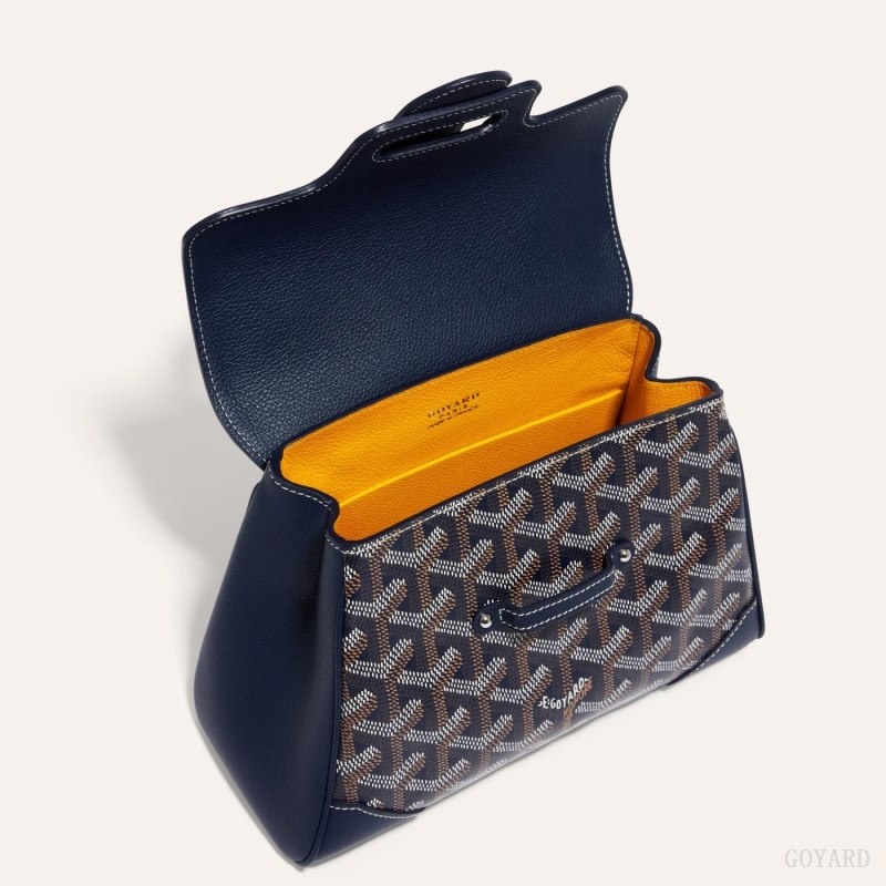 Goyard SAIGON SOUPLE MINI BAG Navy Blue | IKYQ6932