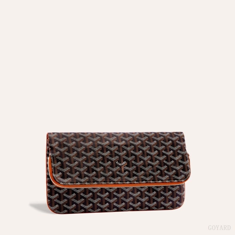 Goyard SAINTE-MARIE CLUTCH Black / Brown | NUCY9693