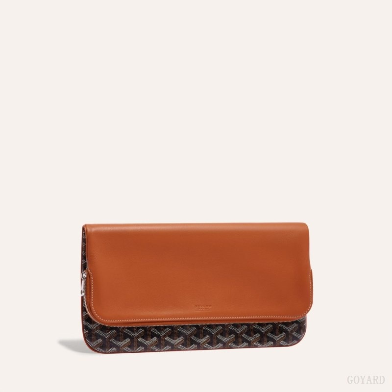 Goyard SAINTE-MARIE CLUTCH Black / Brown | NUCY9693