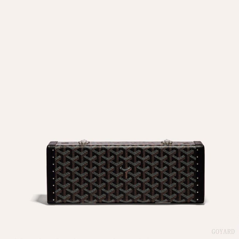 Goyard SAINT-HONORE TRUNK BAG Black | QQVT7972