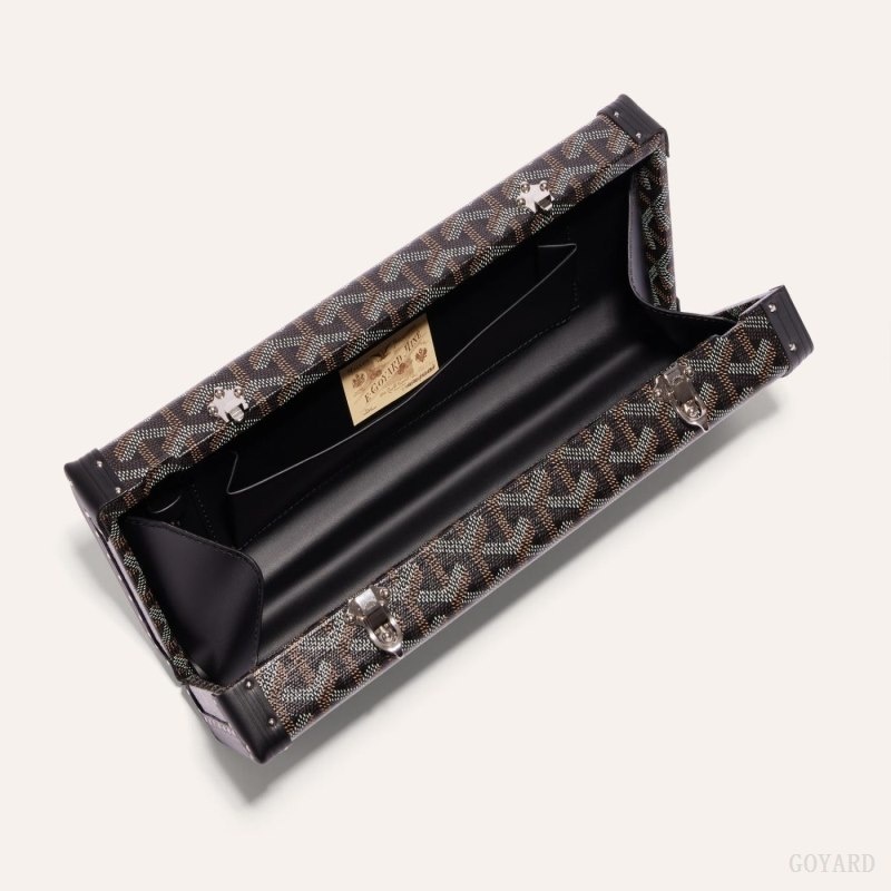 Goyard SAINT-HONORE TRUNK BAG Black | QQVT7972