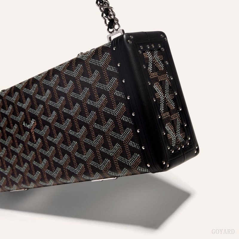 Goyard SAINT-HONORE TRUNK BAG Black | QQVT7972