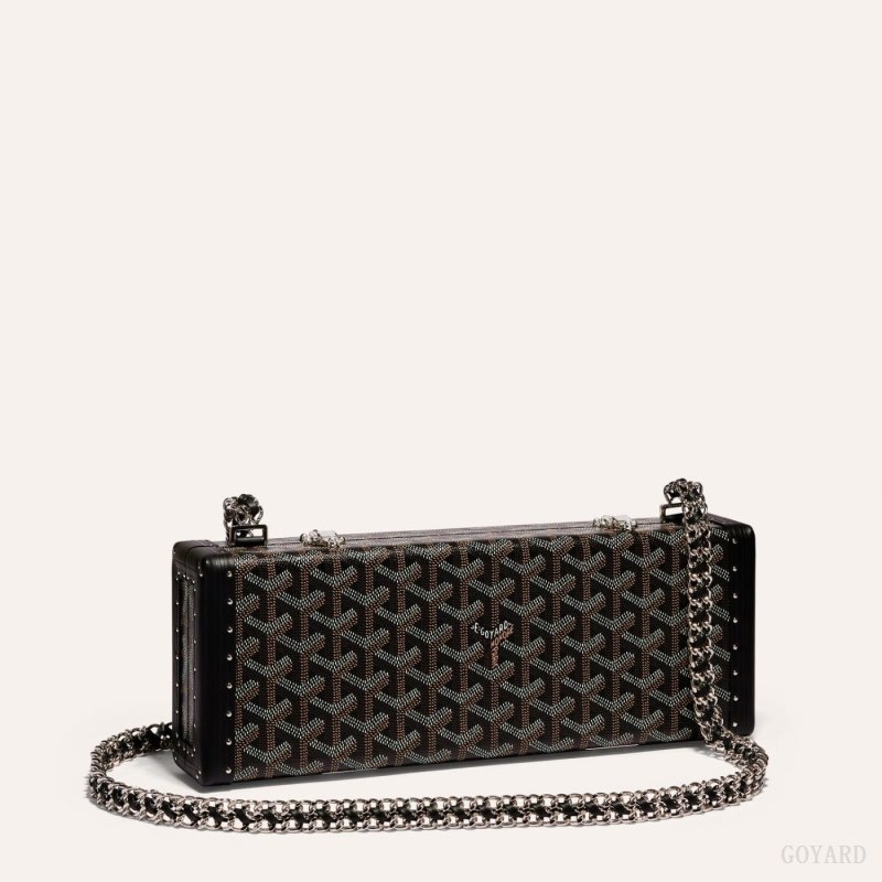 Goyard SAINT-HONORE TRUNK BAG Black | QQVT7972