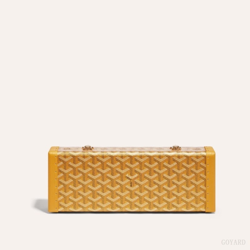 Goyard SAINT-HONORE TRUNK BAG Gold | QOXU9079