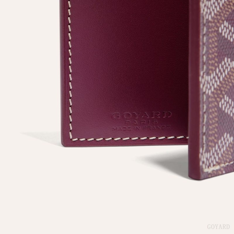 Goyard SAINT-MARC CARD WALLET Burgundy | XZBA0242