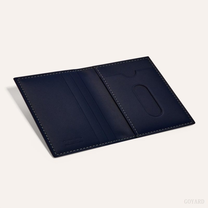 Goyard SAINT-MARC CARD WALLET Navy Blue | LXYE3750