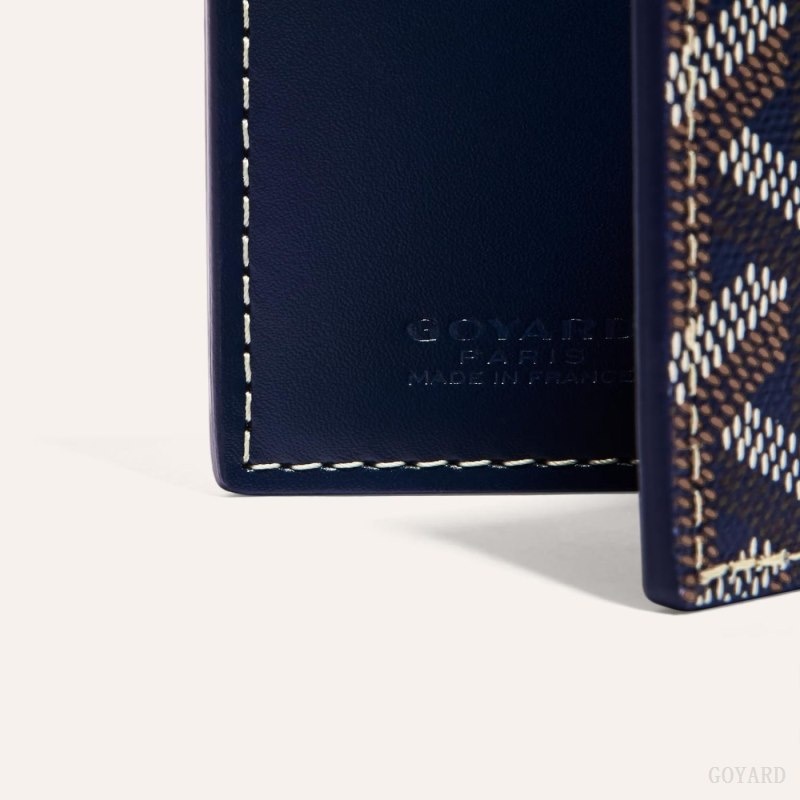 Goyard SAINT-MARC CARD WALLET Navy Blue | LXYE3750