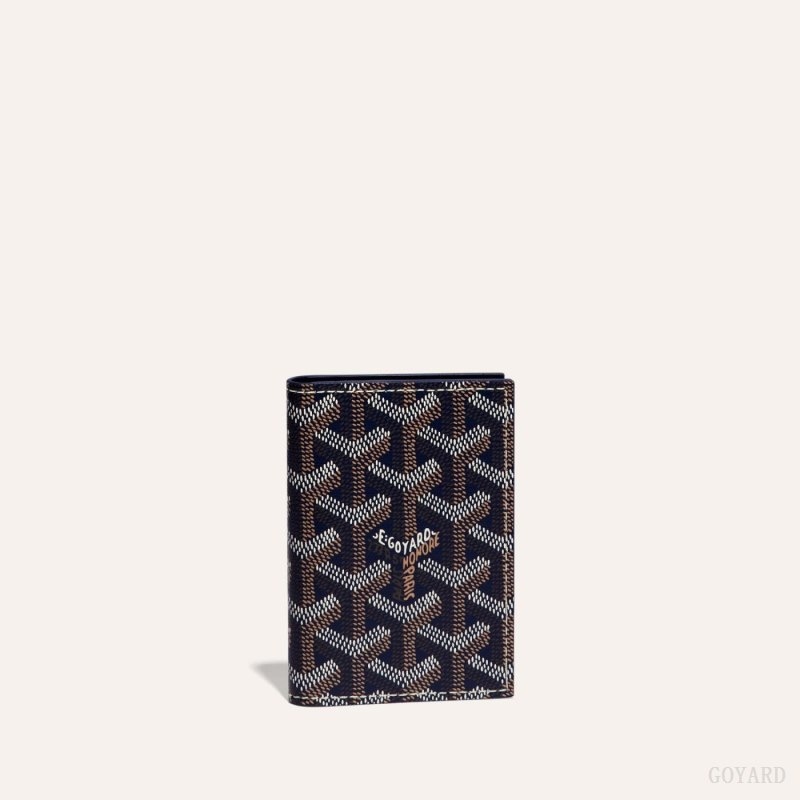 Goyard SAINT-MARC CARD WALLET Navy Blue | LXYE3750