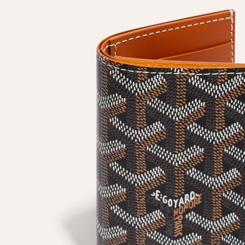 Goyard SAINT-PIERRE CARD WALLET Black / Brown | NXNK8219