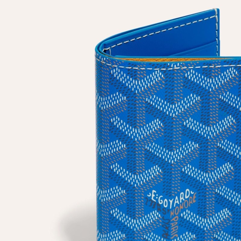 Goyard SAINT-PIERRE CARD WALLET Blue | MPOC9652