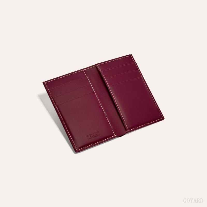 Goyard SAINT-PIERRE CARD WALLET Burgundy | HZHM8926