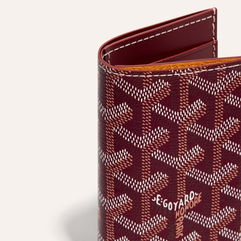 Goyard SAINT-PIERRE CARD WALLET Burgundy | HZHM8926