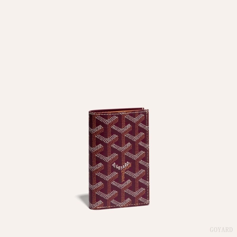 Goyard SAINT-PIERRE CARD WALLET Burgundy | HZHM8926