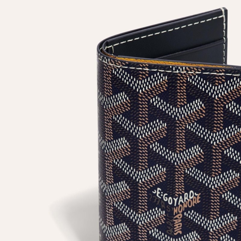 Goyard SAINT-PIERRE CARD WALLET Navy Blue | FWSW7277