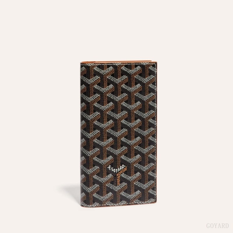 Goyard SAINT-ROCH WALLET Black / Brown | KGDB3845