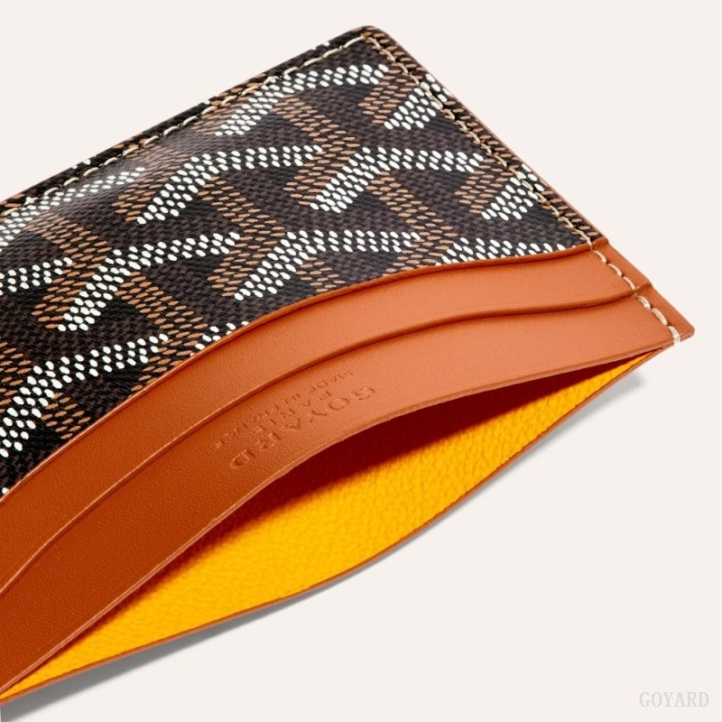 Goyard SAINT-SULPICE CARD WALLET Black / Brown | YXWG0935