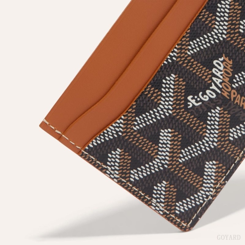 Goyard SAINT-SULPICE CARD WALLET Black / Brown | YXWG0935