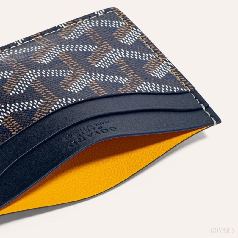 Goyard SAINT-SULPICE CARD WALLET Navy Blue | SRHX0722