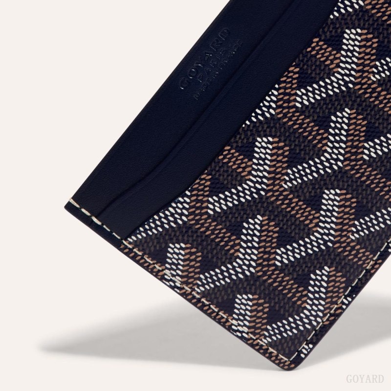 Goyard SAINT-SULPICE CARD WALLET Navy Blue | SRHX0722