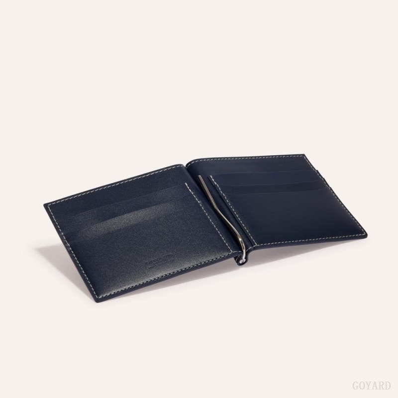 Goyard SAINT-THOMAS BILL FOLD Navy Blue | KZHT4190