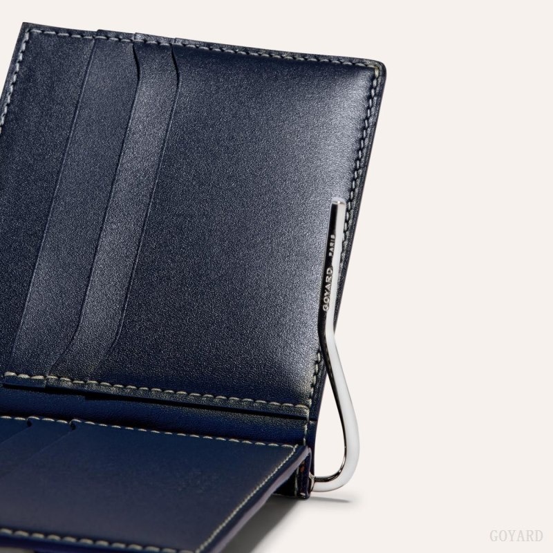 Goyard SAINT-THOMAS BILL FOLD Navy Blue | KZHT4190