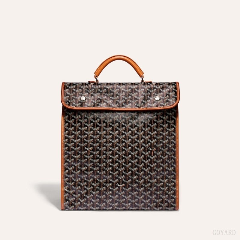 Goyard SAINT LEGER BACKPACK Black / Brown | IKTI3040