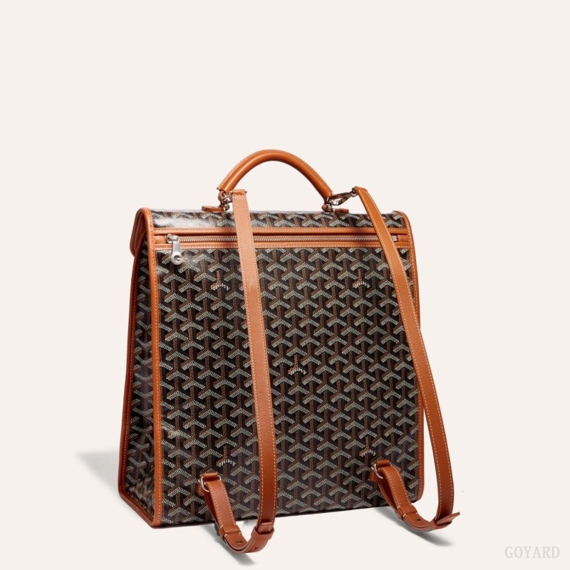 Goyard SAINT LEGER BACKPACK Black / Brown | IKTI3040