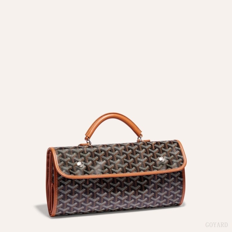 Goyard SAINT LEGER BACKPACK Black / Brown | IKTI3040