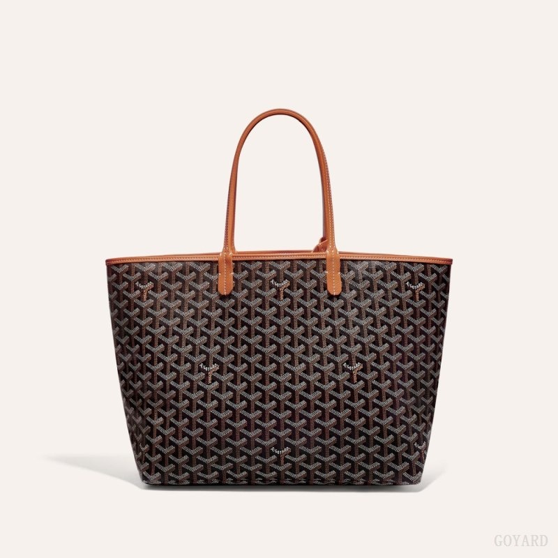 Goyard SAINT LOUIS PM BAG Black / Brown | ERYA8343