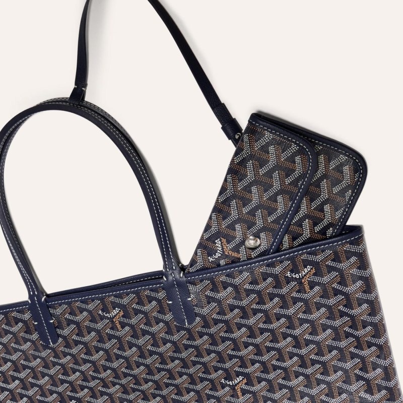 Goyard SAINT LOUIS PM BAG Navy Blue | QIHK6940