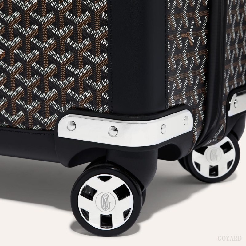 Goyard SATOLAS GM ROLLING SUITCASE Black | UDII2827