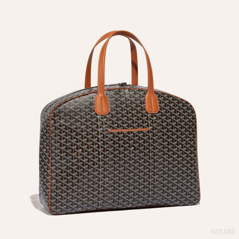 Goyard SAVILE ROW GARMENT BAG Black / Brown | RBRW4528