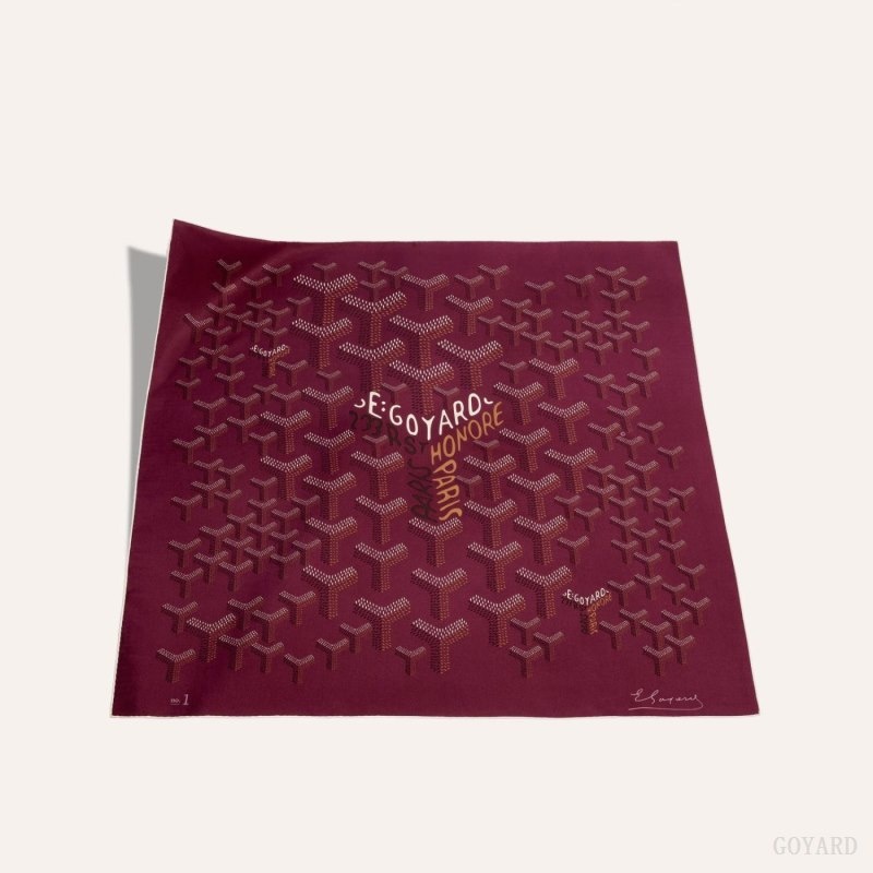 Goyard SCARF N°1 Burgundy | IEPR3997