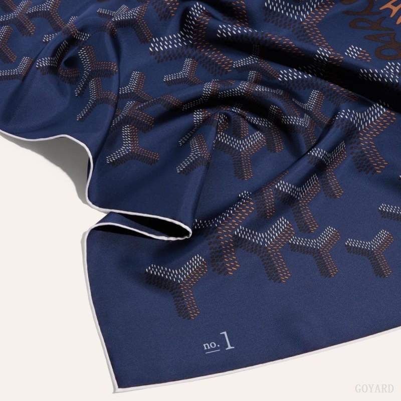 Goyard SCARF N°1 Navy Blue | TWGD2691