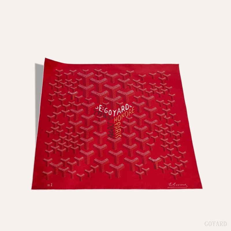 Goyard SCARF N°1 Red | NDHJ3393