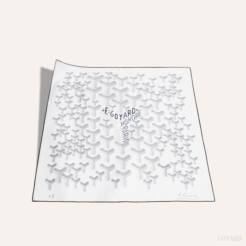 Goyard SCARF N°1 White | OZOO7836