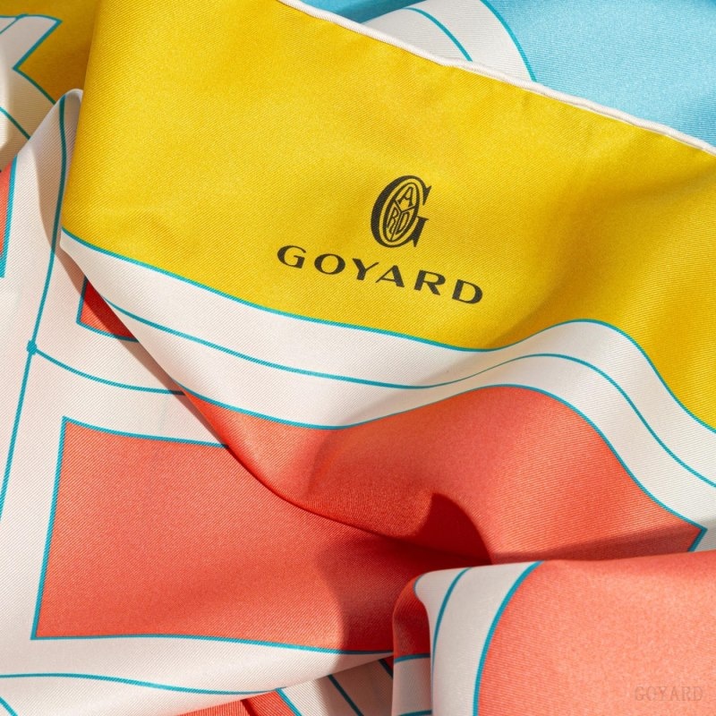 Goyard SCARF N°4 Orange / Blue / Yellow | RJPQ8702