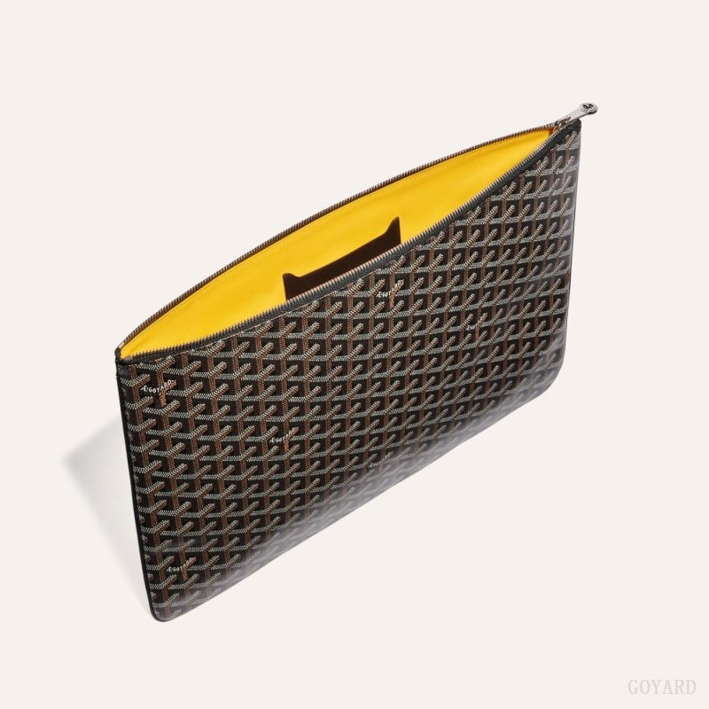 Goyard SENAT GM DOCUMENT CASE Black | EJCZ9364