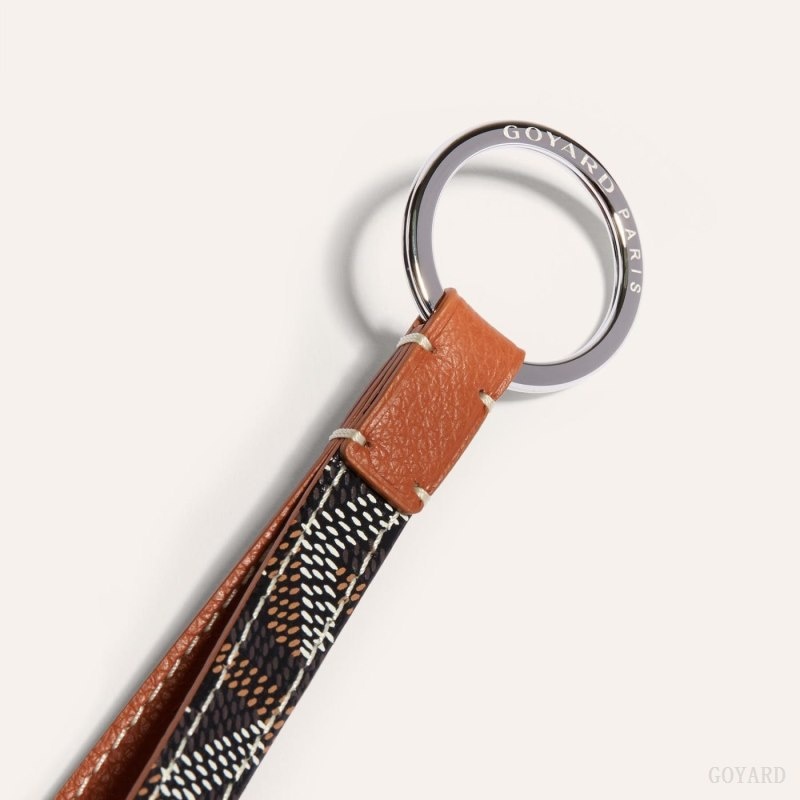 Goyard SESAME KEY RING Black / Brown | CXIY7422