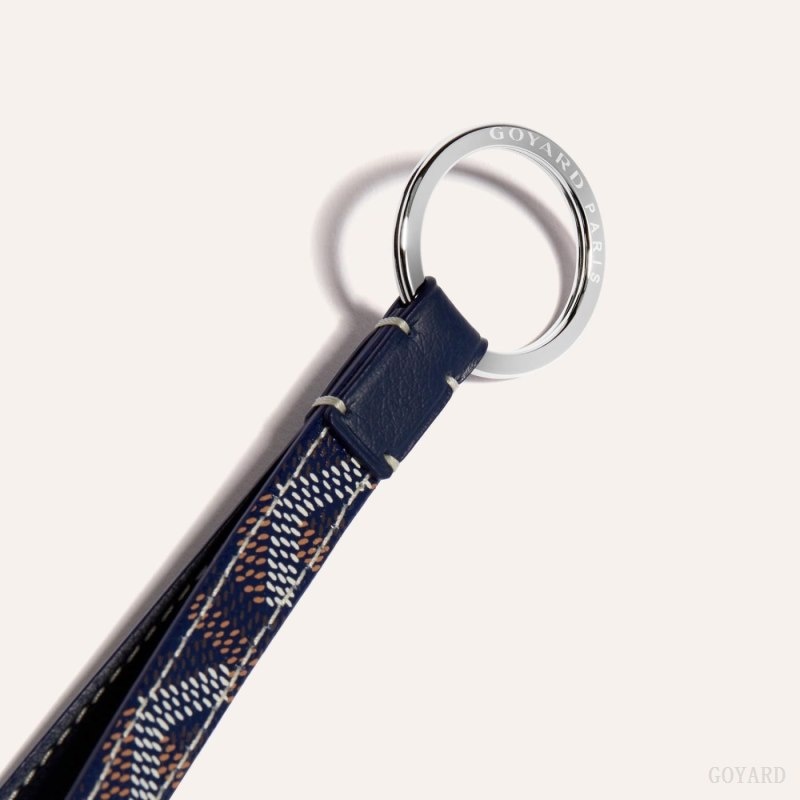 Goyard SESAME KEY RING Navy Blue | ZZKQ1503