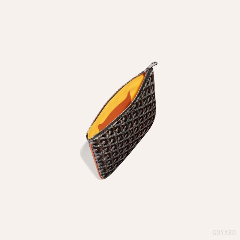 Goyard SÉNAT MINI WALLET Black / Brown | MEMO8455