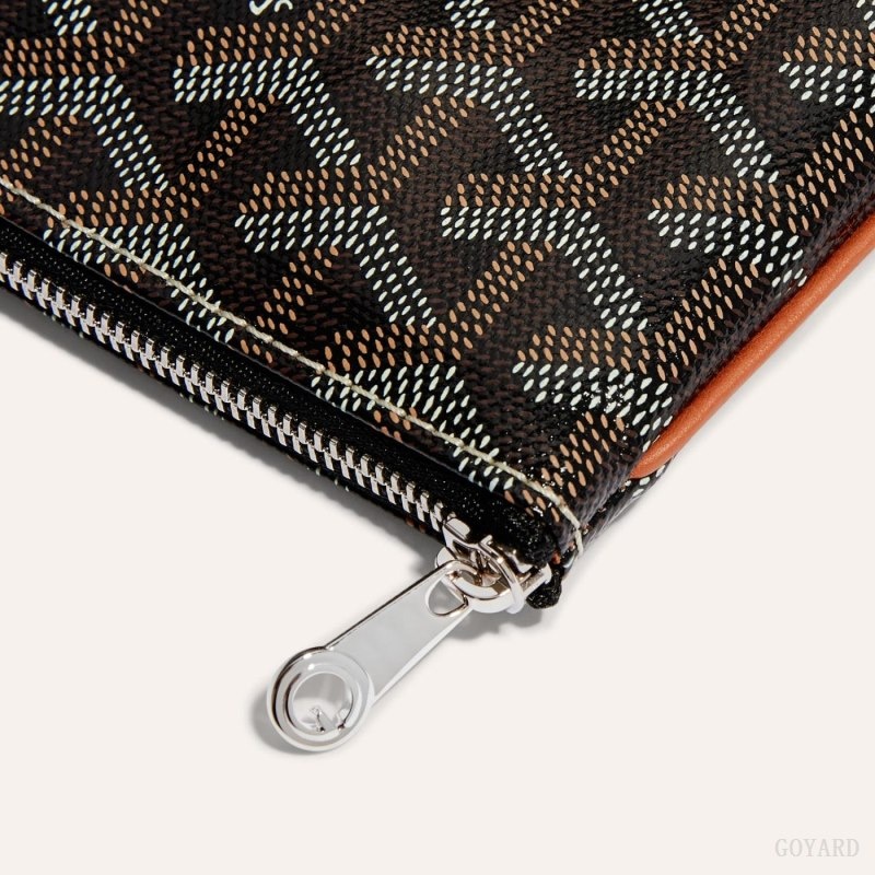 Goyard SÉNAT MINI WALLET Black / Brown | MEMO8455