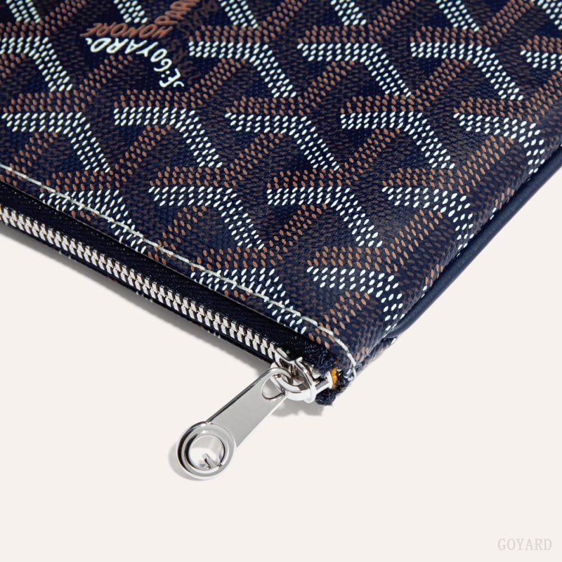 Goyard SÉNAT MINI WALLET Navy Blue | IBYX0024