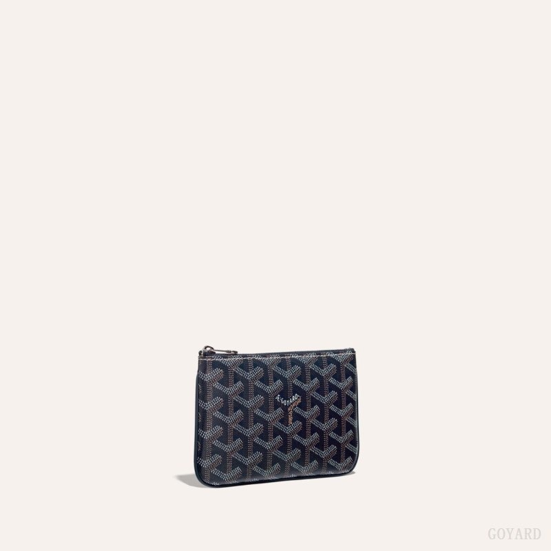 Goyard SÉNAT MINI WALLET Navy Blue | IBYX0024