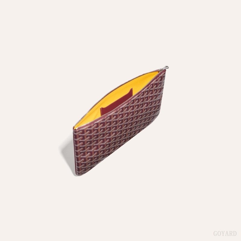 Goyard SÉNAT MM POCKET Burgundy | UTEP2722