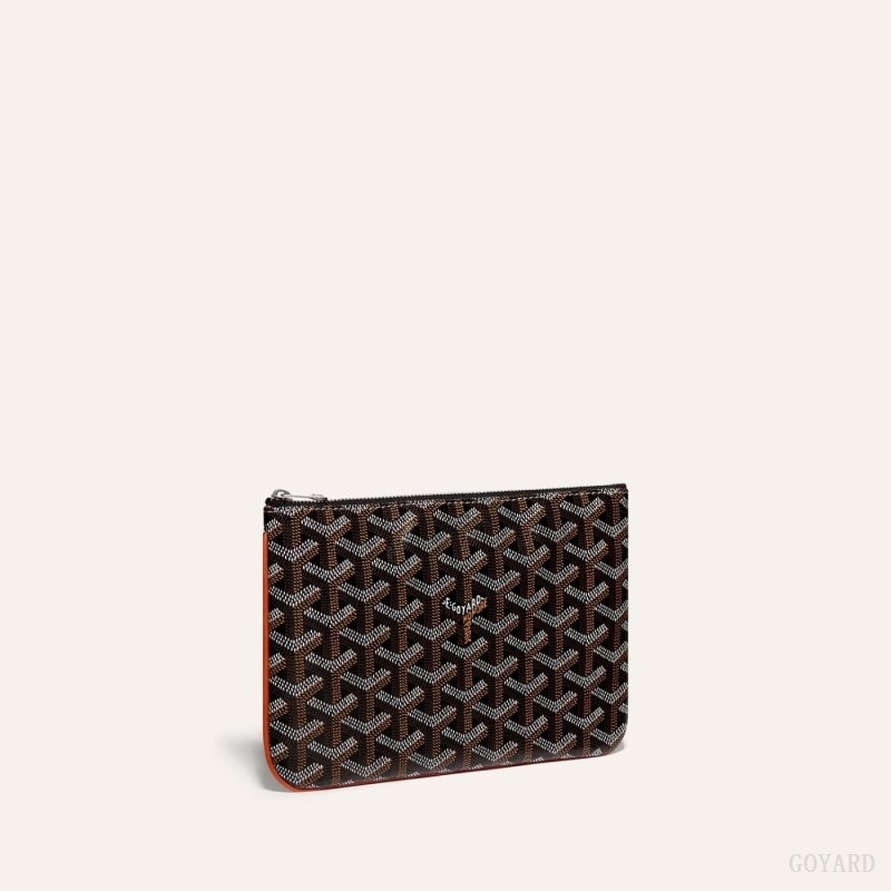 Goyard SÉNAT PM POCKET Black / Brown | CEBZ1091