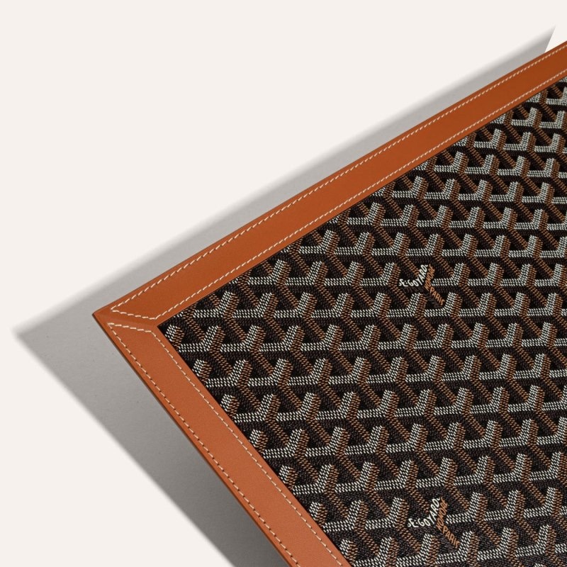 Goyard SOUS-MAIN DESK PAD Black / Brown | LNRH0190